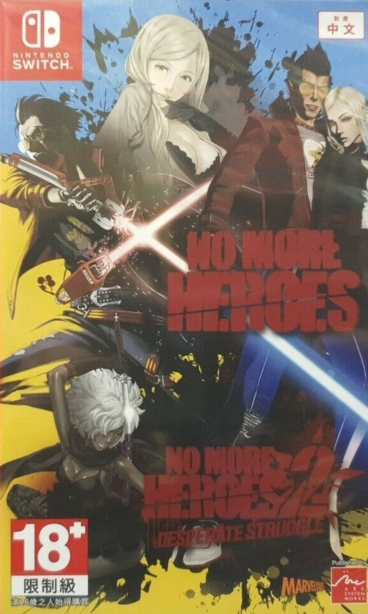 No More Heroes 1 + 2 - Asian English - Nintendo Switch (Used)